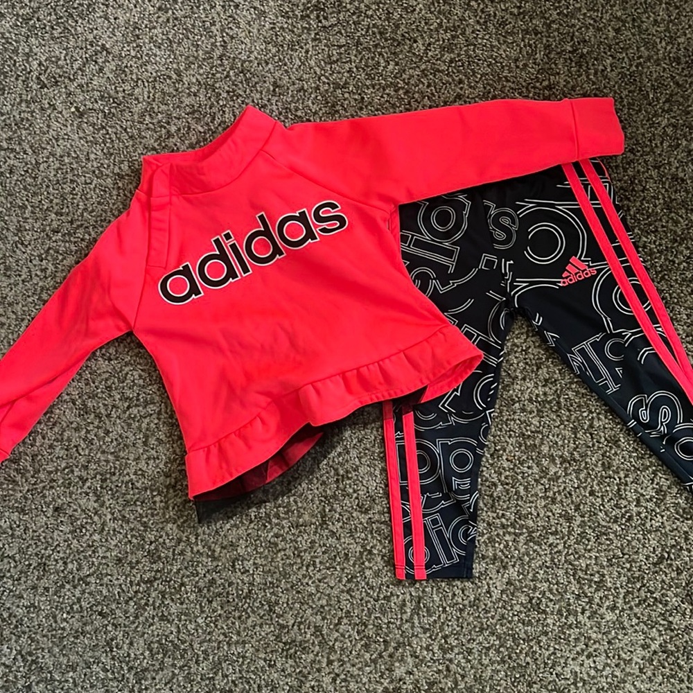 Adidas track set for toddlers